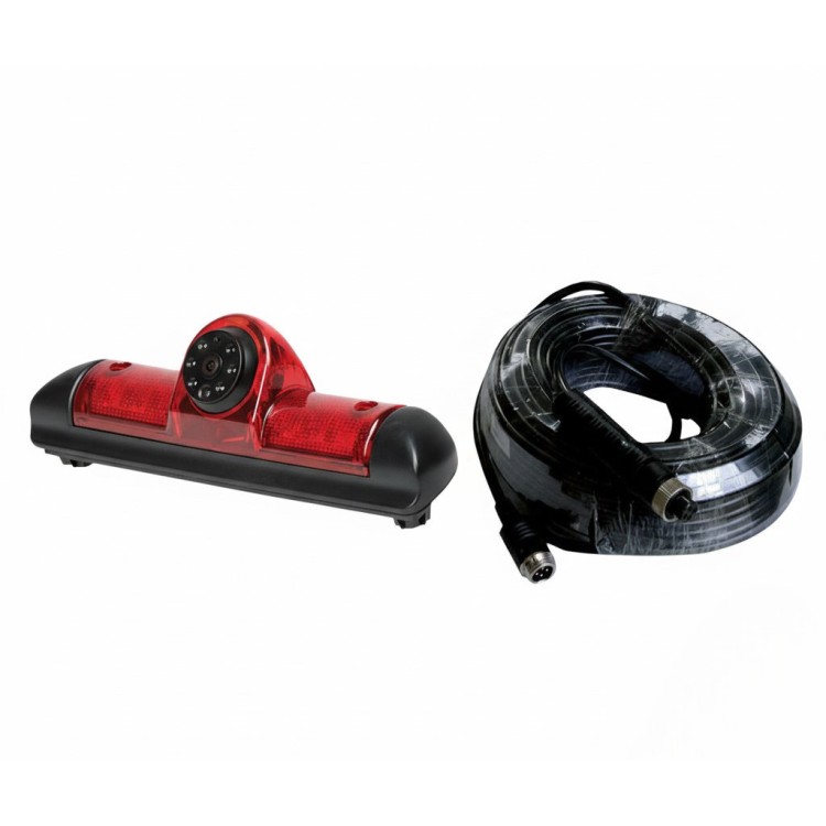 1 - HD derde stop achteruitrijcamera voor Fiat Ducato 06-24 15m kabel inbegrepen